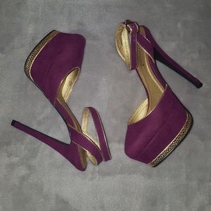 Edel Burgundy Heels
